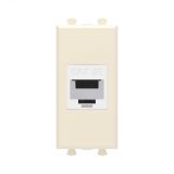 Avanti Компьютерная розетка RJ-45 без шторки модульная, кат.5е,  Ванильная дымка, 1 модуль 4405661 DKC