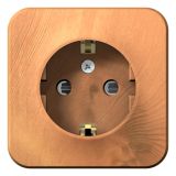 BLANCA  розетка наружная  с заземлением со шторками, 16А, 250В, ясень BLNRA011105 Systeme Electric