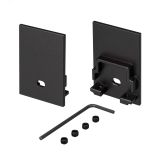 Заглушка SL-COMFORT-3551 BLACK c отверстием (ARL, Металл) 031793 Arlight