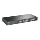Коммутатор управляемый 30 портов, 24хRJ45 10/100 Мб/с, 2хRJ45/SFP, 4хRJ45 1000606638 TP-Link