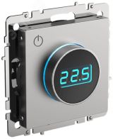 BRITE Термостат электронный с индикацией ТС10-1-БрС сталь IEK BR-RT11-K46 IEK