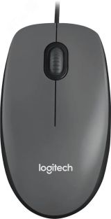 Мышь проводная M90, 1000 dpi, USB-A, темно-серый 7000005358 Logitech
