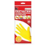 Перчатки хозяйственные латексные S желтые ''A.D.M.''/240пар/12 3041 АДМ