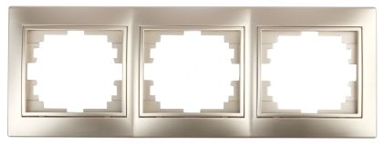 Рамка на 3 поста гор., СУ, Plano, шампань, 1-503-04 Б0030099 ЭРА