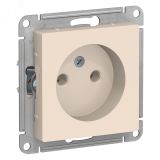 Розетка ATLASDESIGN без заземления 16А механизм бежевый ATN000241 Systeme Electric