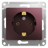 GLOSSA розетка с заземлением баклажановый GSL001143 Systeme Electric