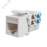 Keystone Jack 8P8C (RJ-45), UTP, Cat.5e. инструментальная заделка, белый 10-0313 SUPRLAN