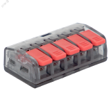 Клемма СМК 221-415 5 отверстий 0.2-4.0 мм2 (50 шт.) PROxima plc-smk-221-415 EKF