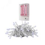 Гирлянда светодиодная нить DC-G01-80W, 80 бел. LED, 7.8 м., 8 реж., 3xAA 5047778 JazzWay
