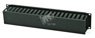 Организатор кабельный с пластиковыми кольцами и крышкой 19 2U 16487 Hyperline