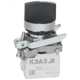 Переключатель КПЕ2620РС-черный-2но+0нз-ручка-фикс-3поз-IP65- 248266 КЭАЗ