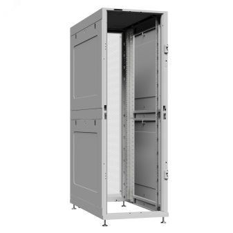 Шкаф серверный 45U 600х1200 передняя дверь: без. задняя дверь: двустворчатая перфорированная IP20. боковые панели: глухой металл. цвет: серый RAL7035  NS 6245.7041 SYSMATRIX