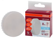 Лампа светодиодная LED 8Вт GX53 110° (замена 75Вт) белый OSRAM 4058075210950 LEDVANCE