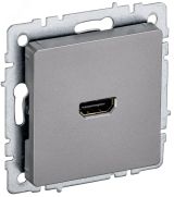 BRITE Розетка HDMI РHDMI-0-БрС сталь BR-H10-K46 IEK