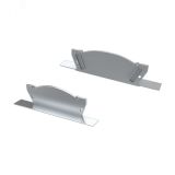 Заглушка для AЛм-ARC-DOUBLE серая с отверстием (ARL, металл) 026795 Arlight