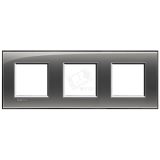 LivingLight Рамка прямоугольная 3 поста Лондонский туман LNA4802M3KF BTicino