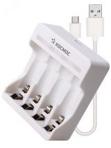 Зарядное устройство 1-4 AA/AAA питание от USB шнура, КОСМОС KOC803USB Космос