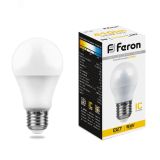 Лампа светодиодная LED 5вт Е27 теплый шар 25404 FERON