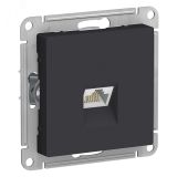 Розетка ATLASDESIGN компьютерная RJ45 механизм карбон ATN001083 Systeme Electric