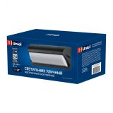 Светильник уличный, под лампу Е27. Архитектурный накладной. UUL-S07A 60W/E27 IP54 BLACK Корпус черный. UL-00006807 Uniel