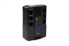 Источник бесперебойного питания SKAT-UPS 800-AID-IN-1x9 220В 480Вт дисплей 1АКБ 9Ач внутр. меандр. стаб-я напр-я. 6 вых 8935 Бастион