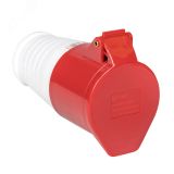 Розетка кабельная 16А 3Р+РЕ+N IP44 переносная 380В ps-215-16-380 EKF