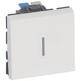 Mosaic Переключатель 2 направления 2 модуля с подсветкой 078712 Legrand