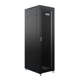 Шкаф напольный универсальный серверный R 22U 600х800мм, 4 профиля 19, двери перфорированная и сплошная металл, боковые стенки съемные, регулируемые опоры, разобранный, черный RAL 9005 УТ000100459 NTSS