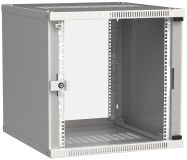 Шкаф LINEA WE 9U 550x350мм дверь стекло серый LWE3-09U53-GF ITK