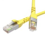 Патч-корд экранированный CAT5E F/UTP 4х2 LSZH желтый 10м RN5EFU4500YL DKC