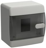 UNION Compact Корпус пластиковый ЩРН-П-4 IP41 черная прозрачная дверь IEK UIC-KP12-N-04-41-K01 IEK