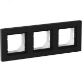 ATLASDESIGN AQUA Рамка 3-постовая, IP44, КАРБОН ATN441003 Systeme Electric