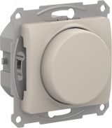 GLOSSA СВЕТОРЕГУЛЯТОР (диммер) повор-нажим, LED, RC, 400Вт, мех.,  МОЛОЧНЫЙ GSL000923 Systeme Electric