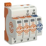 УЗИП для силовых сетей 3+NPE (Класс I+II), 280 В 5093533 OBO Bettermann