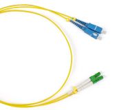 Шнур оптический duplex 10м LC/APC-SC/UPC 9/125 sm LSZH 8007c Cabeus