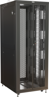 Шкаф напольный 19-дюймовый TSR-4261-DDAA-P12-R101-RAL9005. 42U. 2058x600х1000 мм (ВхШхГ). передняя и задняя двойные распашн. перфорир. двери. боковые панели съемные. панель крыши с заглушками щеточных вводов. цвет черный (RAL 9005) (собранный) 483835 Hype