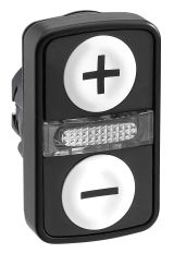 Головка кнопки двойная с маркировкой + LED ZB5AW7A1715 Schneider Electric