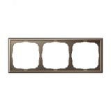 ARTGALLERY рамка 3-постовая, универсальная, мокко GAL000603 Systeme Electric