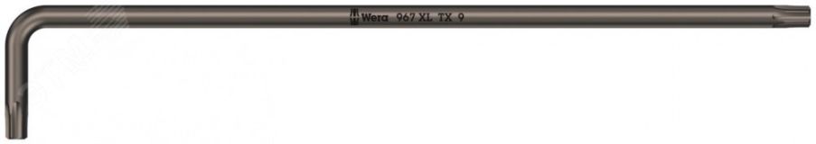 Ключ Г-образный 967 XL TORX удлиненный TX 9 x 101 мм WE-024462 Wera