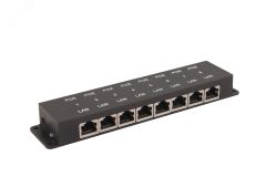 Инжектор PoE 8хRJ45 10/100 Мб/с, 802.3af/at, до 30 Вт, DC 57В 00011229 OSNOVO