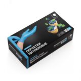 Перчатки нитриловые усиленные (9 гр) голубые S, 100 шт SEMP001K АДМ