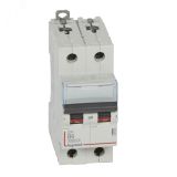 Выключатель автоматический двухполюсный 6А B DX3 6кА/10кА 407506 Legrand