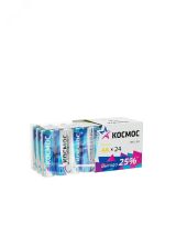 Батарейка  LR6 AA, Alkaline 1.5В, 24 шт/уп, KOCLR6_24BOX Космос