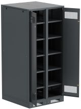 Шкаф LINEA B (пустой) 1700х900х950мм двустворчатая металлическая дверь черный LB05-17H99-2M ITK