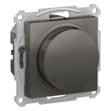 ATLASDESIGN СВЕТОРЕГУЛЯТОР (диммер) повор-нажим, LED, RC, 400Вт, мех., СТАЛЬ ATN000923 Systeme Electric