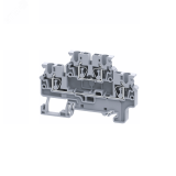 Клемма 2х-ярусная 2,5 кв.мм пружинная OptiClip CXDL-2,5-2L-I-серый 289764 КЭАЗ