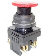 КЕ-141 У2 исп.5, красный, 1р, гриб с фиксацией, IP54, 10А, 660В, выключатель кнопочный  (ЭТ) ET529347 Электротехник