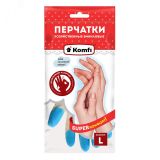 Перчатки хозяйственные виниловые, L, 3 цвета в одной коробке, 2 шт. PVHCLR3 АДМ