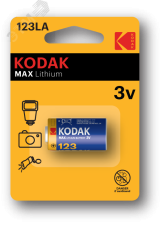 Батарейка CR123 [ K123LA] MAX Lithium (6/12/10800) Б0005146 KODAK