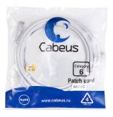 Патч-корд U/UTP, категория 6, 2xRJ45/8p8c, неэкранированный, белый, PVC, 5м 8674c Cabeus